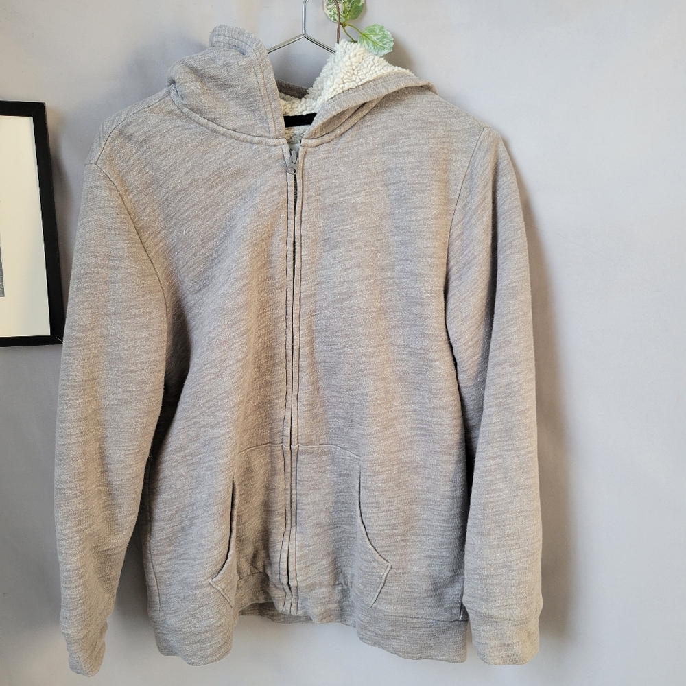 Old Navy‎ Boys Kids Sherpa Zip Up Hoodie XL 14-16